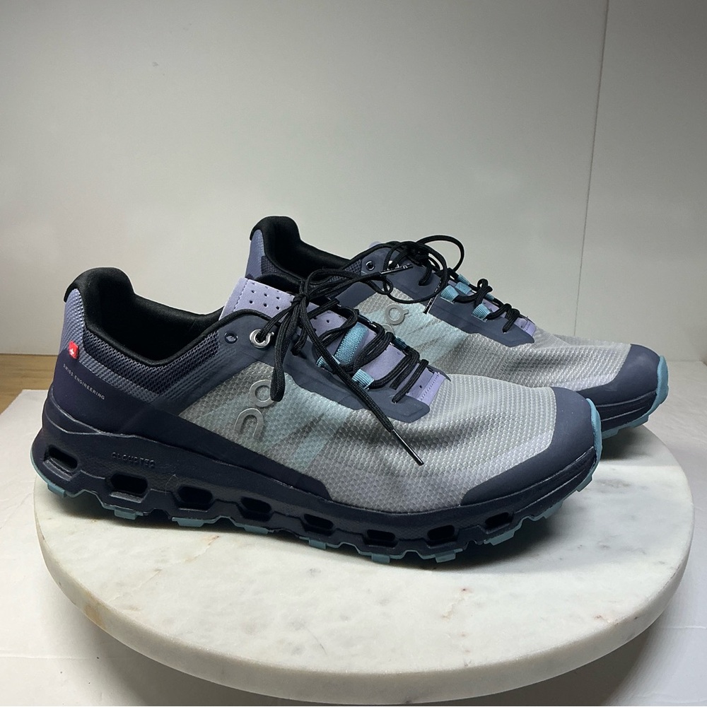 On Cloud Women's Size 10 Navy Wash Blue Cloudvista Trail Running Shoes - Picture 11 of 15